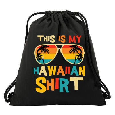 This Is My Hawaiian Tropical Luau Costume Party Hawaii Drawstring Bag