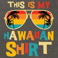 This Is My Hawaiian Tropical Luau Costume Party Hawaii Cotton Canvas Backpack