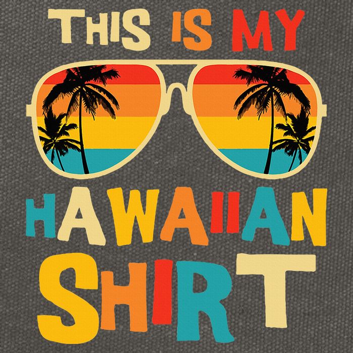 This Is My Hawaiian Tropical Luau Costume Party Hawaii Cotton Canvas Backpack