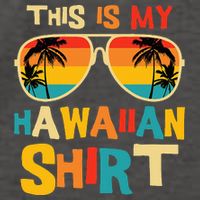 This Is My Hawaiian Tropical Luau Costume Party Hawaii Vector Backpack