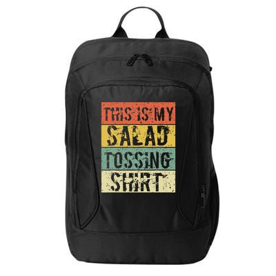 This Is My Salad Tossing Salad Tosser Joke Meme Humorous City Backpack