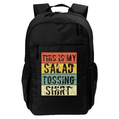 This Is My Salad Tossing Salad Tosser Joke Meme Humorous Backpack
