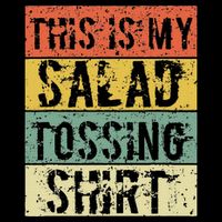 This Is My Salad Tossing Salad Tosser Joke Meme Humorous Bucket Hat