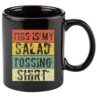 This Is My Salad Tossing Salad Tosser Joke Meme Humorous 11oz C Handle Ceramic Mug