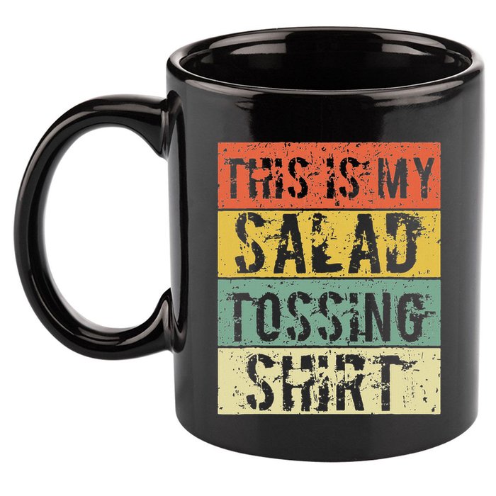 This Is My Salad Tossing Salad Tosser Joke Meme Humorous 11oz C Handle Ceramic Mug