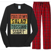 This Is My Salad Tossing Salad Tosser Joke Meme Humorous Long Sleeve Pajama Set