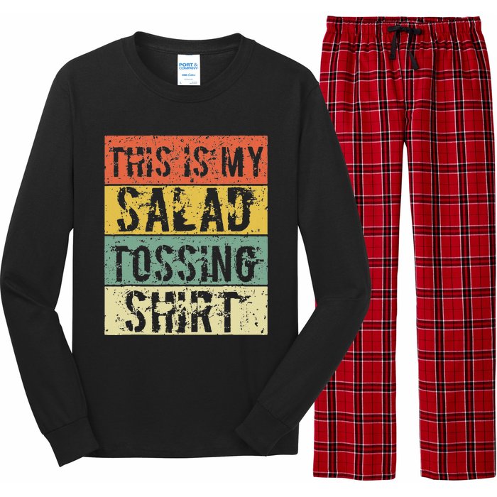 This Is My Salad Tossing Salad Tosser Joke Meme Humorous Long Sleeve Pajama Set