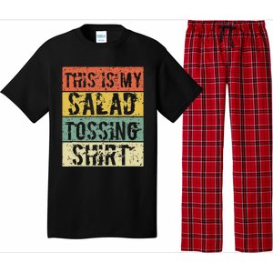 This Is My Salad Tossing Salad Tosser Joke Meme Humorous Pajama Set