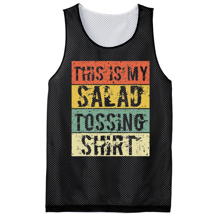 This Is My Salad Tossing Salad Tosser Joke Meme Humorous Mesh Reversible Basketball Jersey Tank