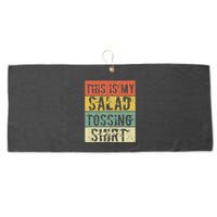 This Is My Salad Tossing Salad Tosser Joke Meme Humorous Large Microfiber Waffle Golf Towel