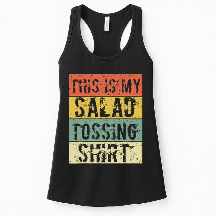 This Is My Salad Tossing Salad Tosser Joke Meme Humorous Womens Tank Top