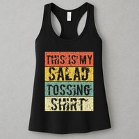 This Is My Salad Tossing Salad Tosser Joke Meme Humorous Womens Tank Top