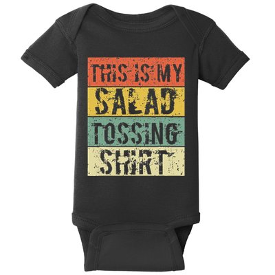 This Is My Salad Tossing Salad Tosser Joke Meme Humorous Baby Bodysuit