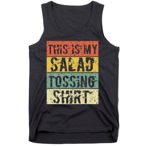 This Is My Salad Tossing Salad Tosser Joke Meme Humorous Tank Top