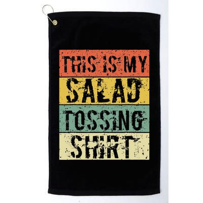 This Is My Salad Tossing Salad Tosser Joke Meme Humorous Golf Towel