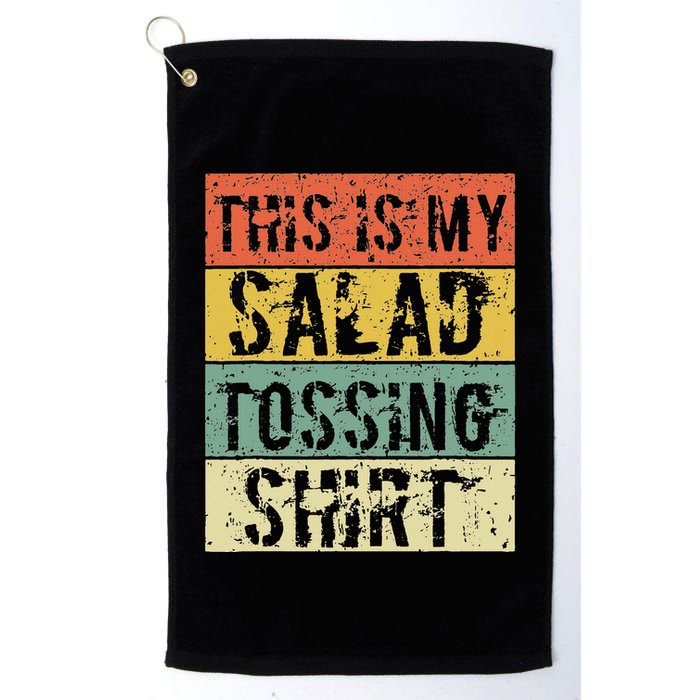 This Is My Salad Tossing Salad Tosser Joke Meme Humorous Golf Towel