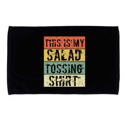 This Is My Salad Tossing Salad Tosser Joke Meme Humorous Microfiber Hand Towel