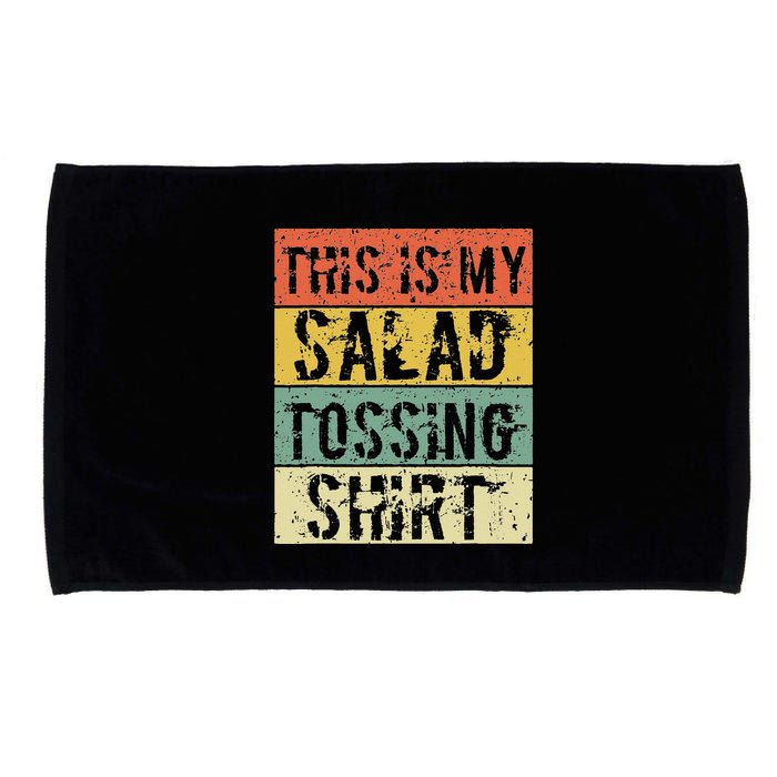 This Is My Salad Tossing Salad Tosser Joke Meme Humorous Microfiber Hand Towel