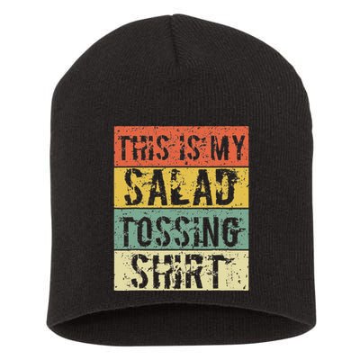 This Is My Salad Tossing Salad Tosser Joke Meme Humorous Short Acrylic Beanie