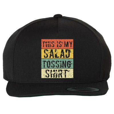 This Is My Salad Tossing Salad Tosser Joke Meme Humorous Wool Snapback Cap