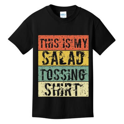 This Is My Salad Tossing Salad Tosser Joke Meme Humorous Kids T-Shirt