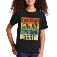 This Is My Salad Tossing Salad Tosser Joke Meme Humorous Kids T-Shirt