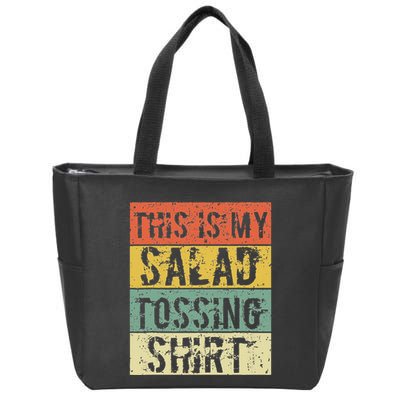 This Is My Salad Tossing Salad Tosser Joke Meme Humorous Zip Tote Bag