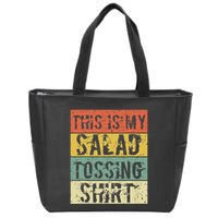 This Is My Salad Tossing Salad Tosser Joke Meme Humorous Zip Tote Bag