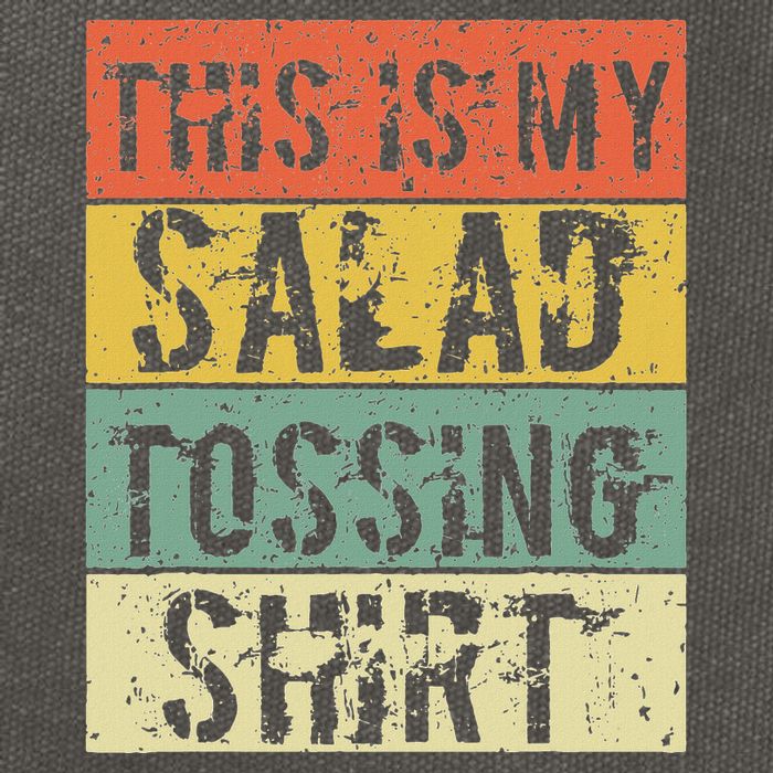 This Is My Salad Tossing Salad Tosser Joke Meme Humorous Cotton Canvas Backpack