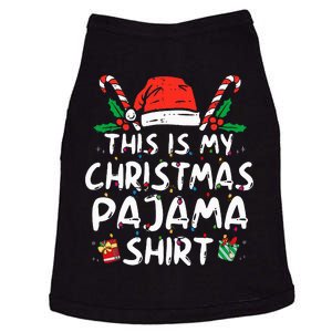 This Is My Christmas Pajama Funny Xmas Pjs Doggie Tank