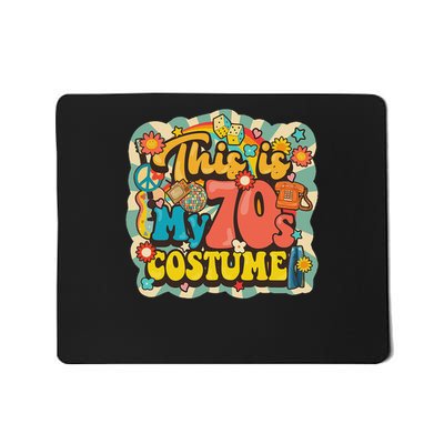This Is My 70s Costume Halloween 70's Hippie Retro Vibes Mousepad