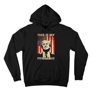 This Is My Pride Flag Trump 2024 American Flag Tall Hoodie