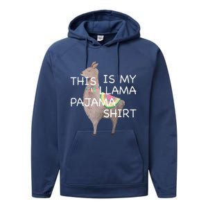 This is my Llama Pajama Funny Bedtime Performance Fleece Hoodie