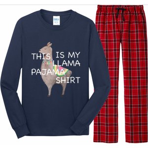 This is my Llama Pajama Funny Bedtime Long Sleeve Pajama Set