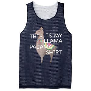 This is my Llama Pajama Funny Bedtime Mesh Reversible Basketball Jersey Tank