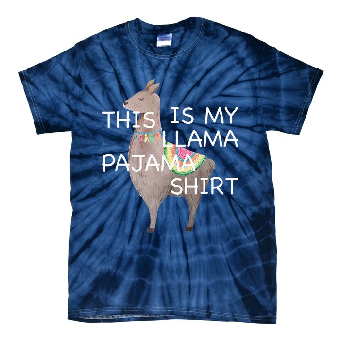 This is my Llama Pajama Funny Bedtime Tie-Dye T-Shirt