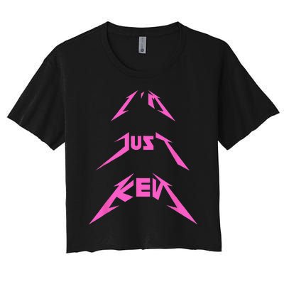 This Is My Ken Costume Im Just Ken Funny Pun Halloween Women's Crop Top Tee