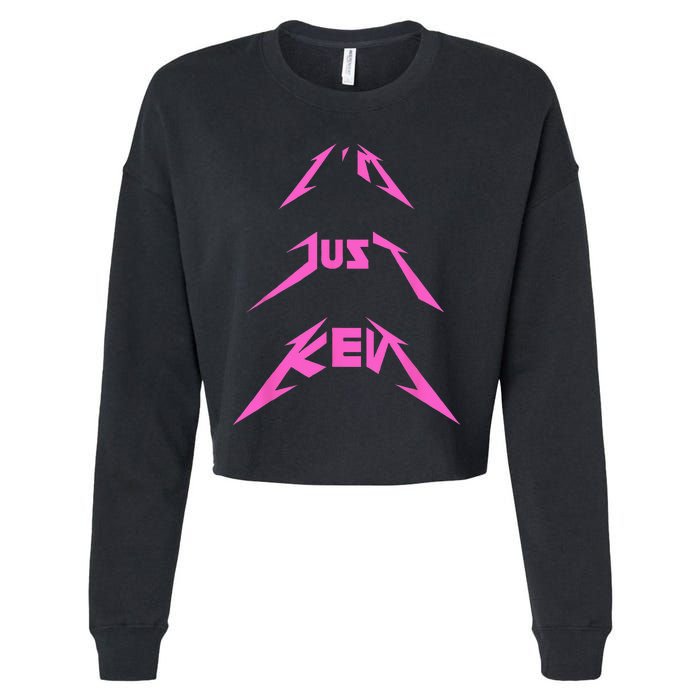 This Is My Ken Costume Im Just Ken Funny Pun Halloween Cropped Pullover Crew