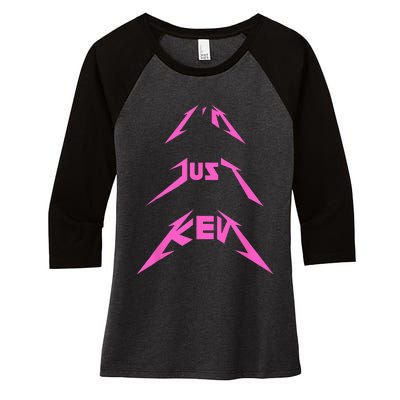 This Is My Ken Costume Im Just Ken Funny Pun Halloween Women's Tri-Blend 3/4-Sleeve Raglan Shirt