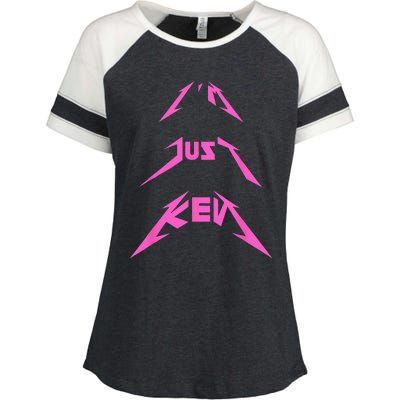 This Is My Ken Costume Im Just Ken Funny Pun Halloween Enza Ladies Jersey Colorblock Tee