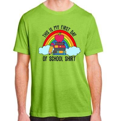 This Is My First Day Of School Adult ChromaSoft Performance T-Shirt