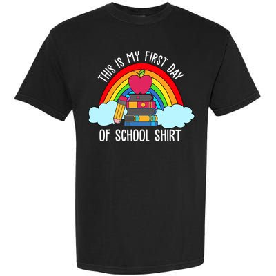 This Is My First Day Of School Garment-Dyed Heavyweight T-Shirt