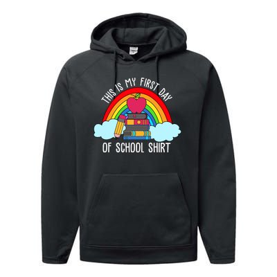 This Is My First Day Of School Performance Fleece Hoodie