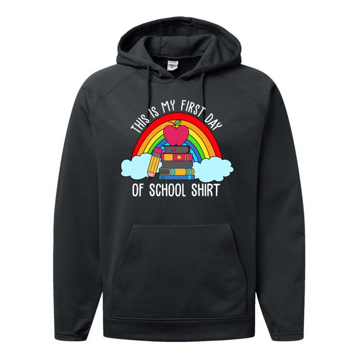 This Is My First Day Of School Performance Fleece Hoodie