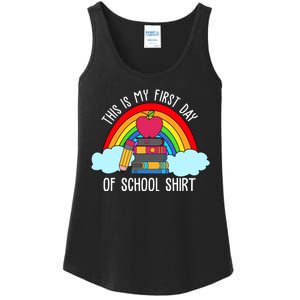 This Is My First Day Of School Ladies Essential Tank