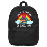 This Is My First Day Of School 16 in Basic Backpack
