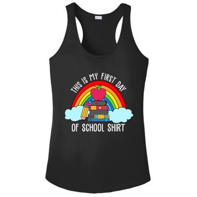 This Is My First Day Of School Ladies PosiCharge Competitor Racerback Tank