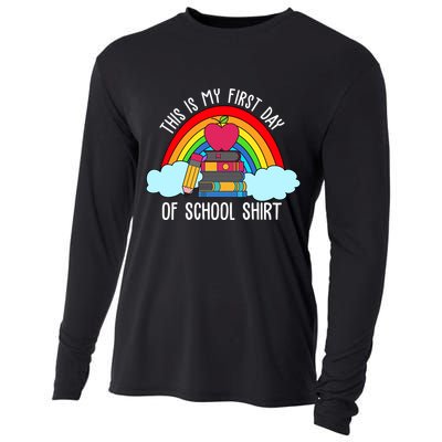 This Is My First Day Of School Cooling Performance Long Sleeve Crew
