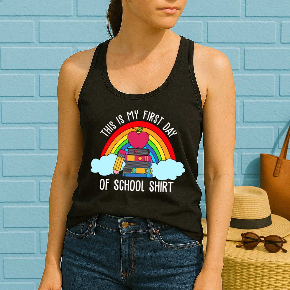 This Is My First Day Of School Womens Tank Top