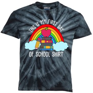 This Is My First Day Of School Kids Tie-Dye T-Shirt